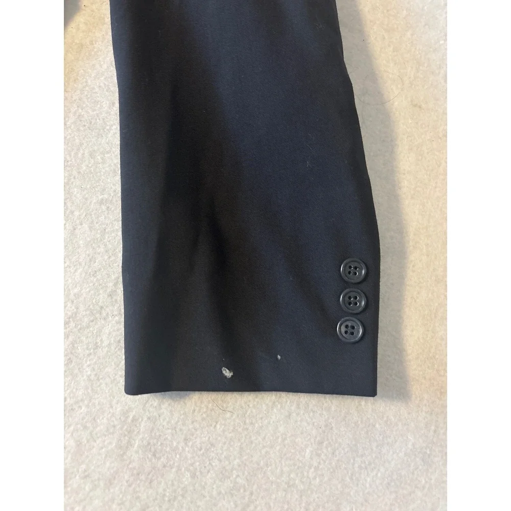 Brooks Brothers Mens Black Two Button Blazer Jacket Notch Suit Coat‎